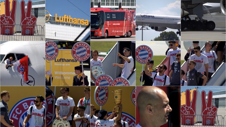 Lufthansa bringt FC Bayern-Pokalsieger sicher nach Hause