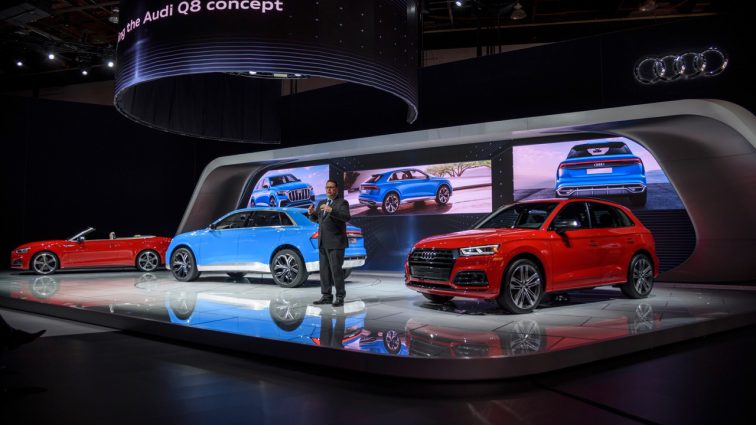 Audi auf der Detroit Motor Show: starkes Trio zum Jahresauftakt