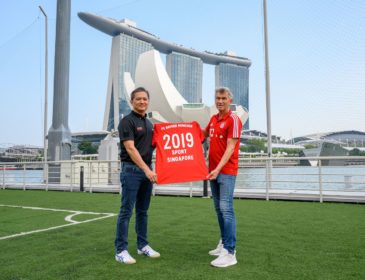 Der FC Bayern und SportSG vereinbaren  Partnerschaft in Singapur