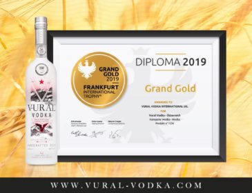 Ultra Premium Vural Vodka gewinnt GRAND GOLD bei der Frankfurt International Trophy 2019