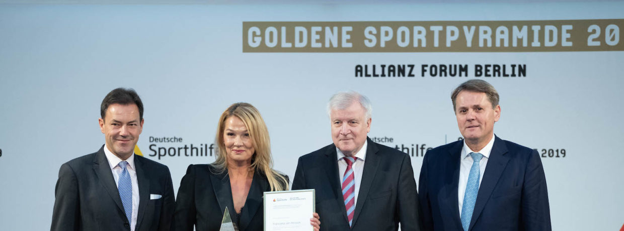 Goldene Sportpyramide: Franziska van Almsick verdreifacht Preisgeld auf 75.000 Euro