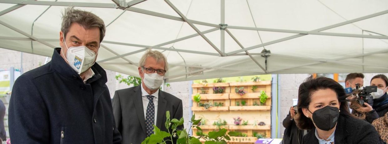 Eröffnung des Urban-Gardening-Schaugarten in München