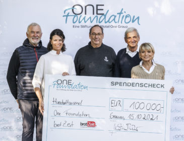 ONE FOUNDATION – Spende in Höhe von 100.000 EURO an BROTZEIT E.V.